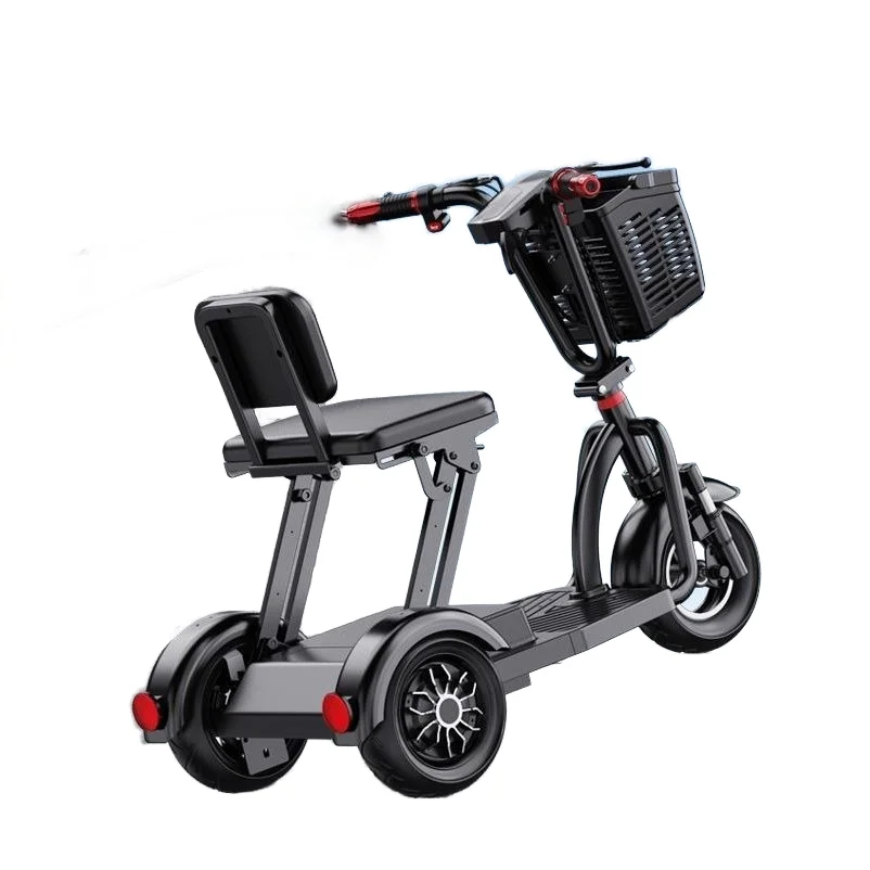 Portable Elderly Electric Bicycle 60v Lithium Battery Scooter Tricycle Rickshaw Foldable Adult Car for Cargo Use Easy Charging