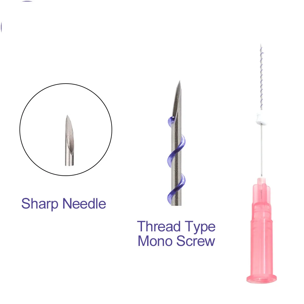 Korea Mono Screw 26G 90mm absorbable surgical suture pdo thread facial lift screw