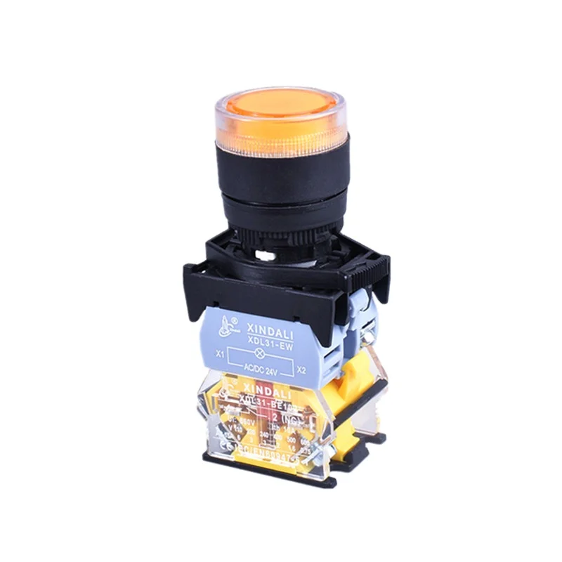 XDL31-EW3565 waterproof ip65 plastic low voltage push button switch with led light