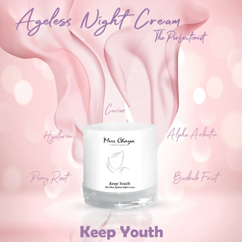 
MISS CHAYA Ageless Night Cream Keep Youth Adults Female Regular Size Safe and Trusted OBM (original Brand Manufacturing) 
