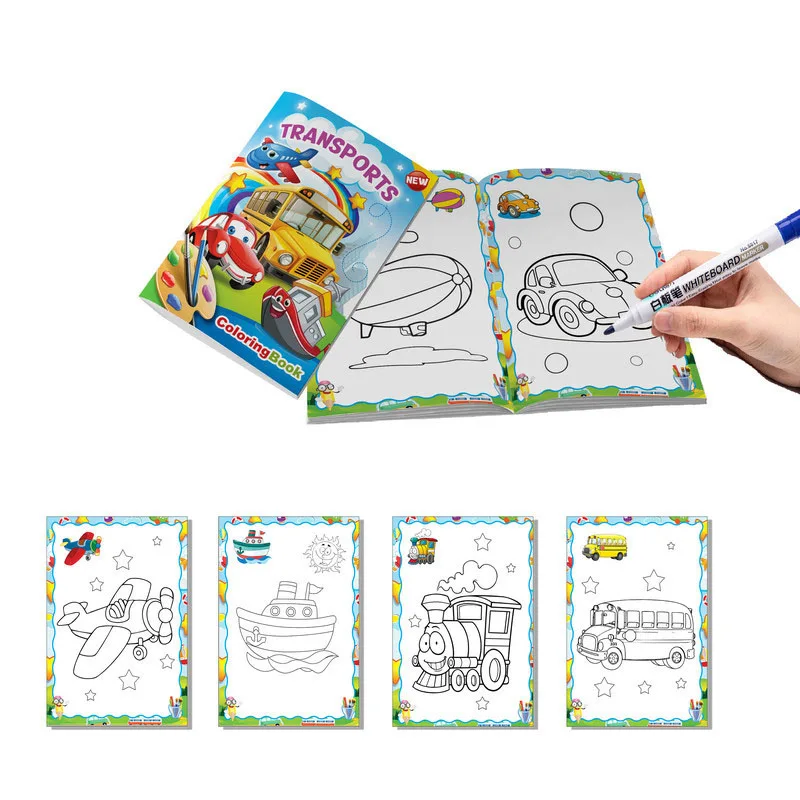 2024  New Custom Wholesale Sketch Book Graffiti Book   Drawings Children Drawing Book