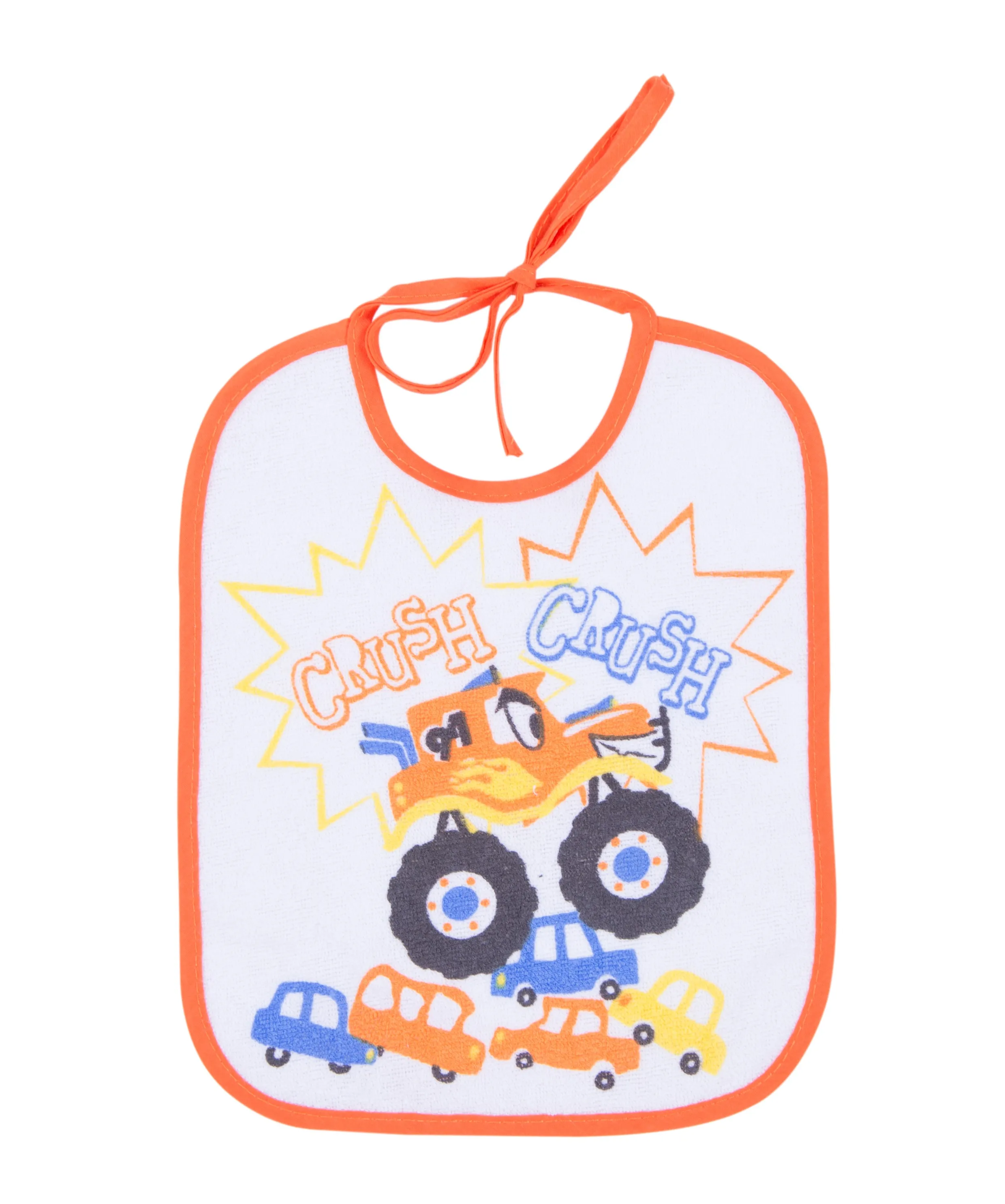 Good Price Modern Novel Designed Lace-Up Waterproof Printed Cotton Baby Boys Bibs For Wholesale Hypoallergenic Towelling Bibs