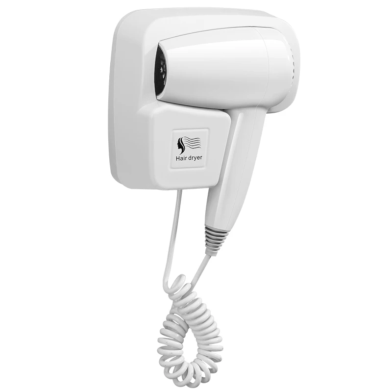 1600W High Power Custom made hair dryer household hot air fan hotel wall mount plastic hair dryer For Bathroom home