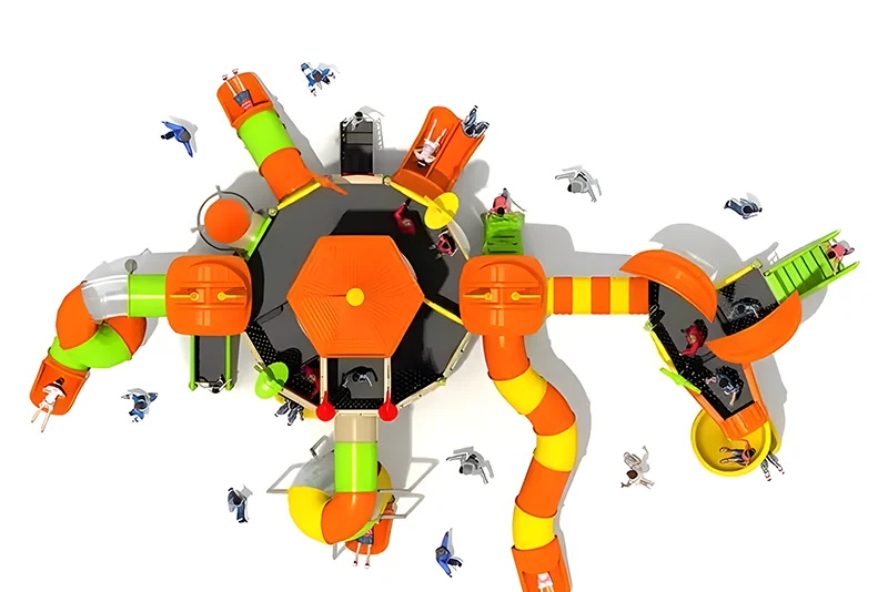 Большой открытый городской правительственный парк живописная зона детская комбинированная горка Развлекательное Оборудование производственный источник от производителя