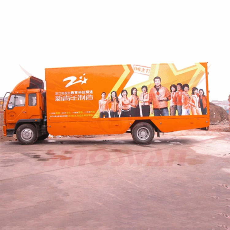 mobile stage truck for roadshow electronic component outdoor mobile led display billboard trailer