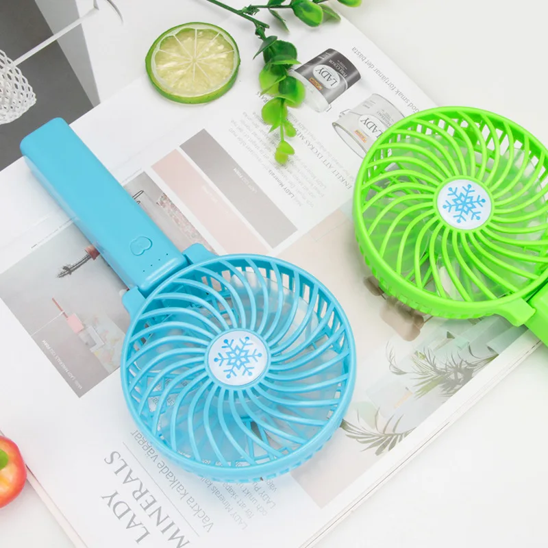 Foldable Outdoor Portable Mini Fan Battery USB Handy Handheld Rechargeable with Light