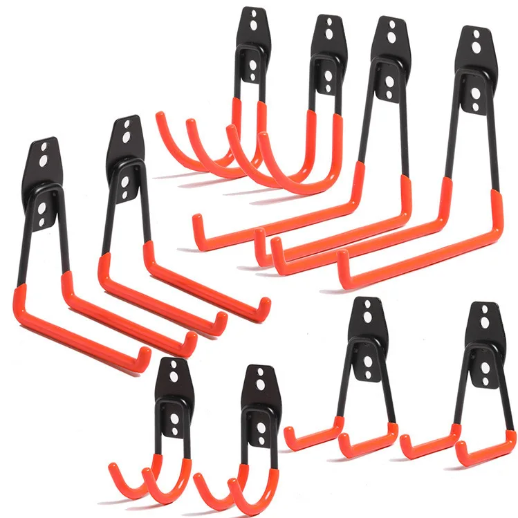 Metal Garage Utility Storage Wall Mount Double Arm Hanger Hooks Hooks & Rails Garage Tools wall hooks