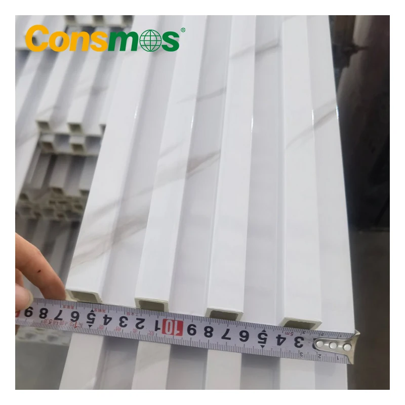 China Wholesale Factory Supply Cheap Price WPC Hollow Integrative 3D Fluted Wall Panel WPC Board