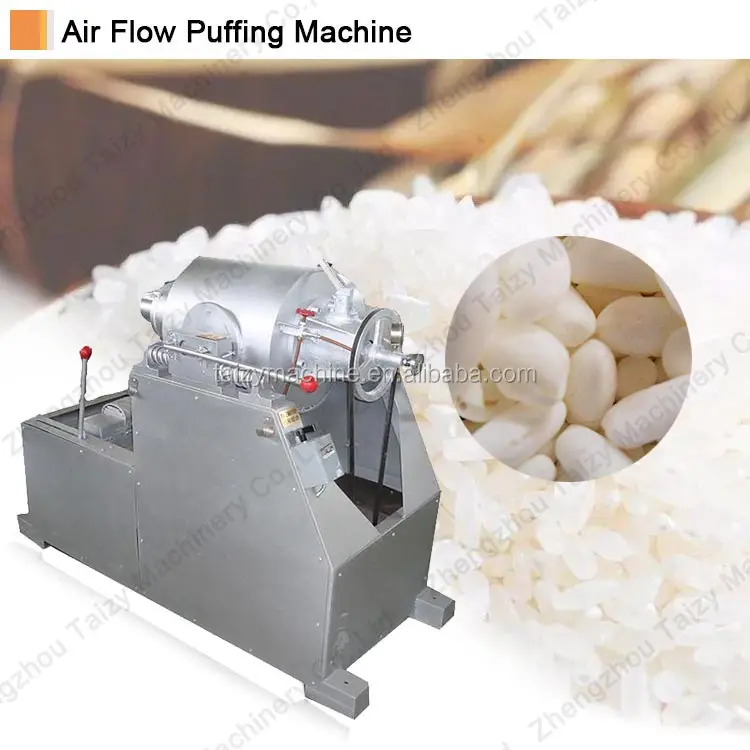 High Performance puffed puff corn snacks making machine air flow puffing machine