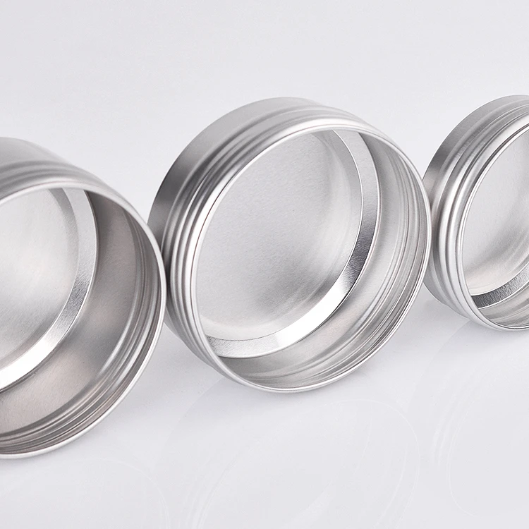 Custom Private Label Luxury Empty Aluminum Cosmetic Face Cream Jars Packaging