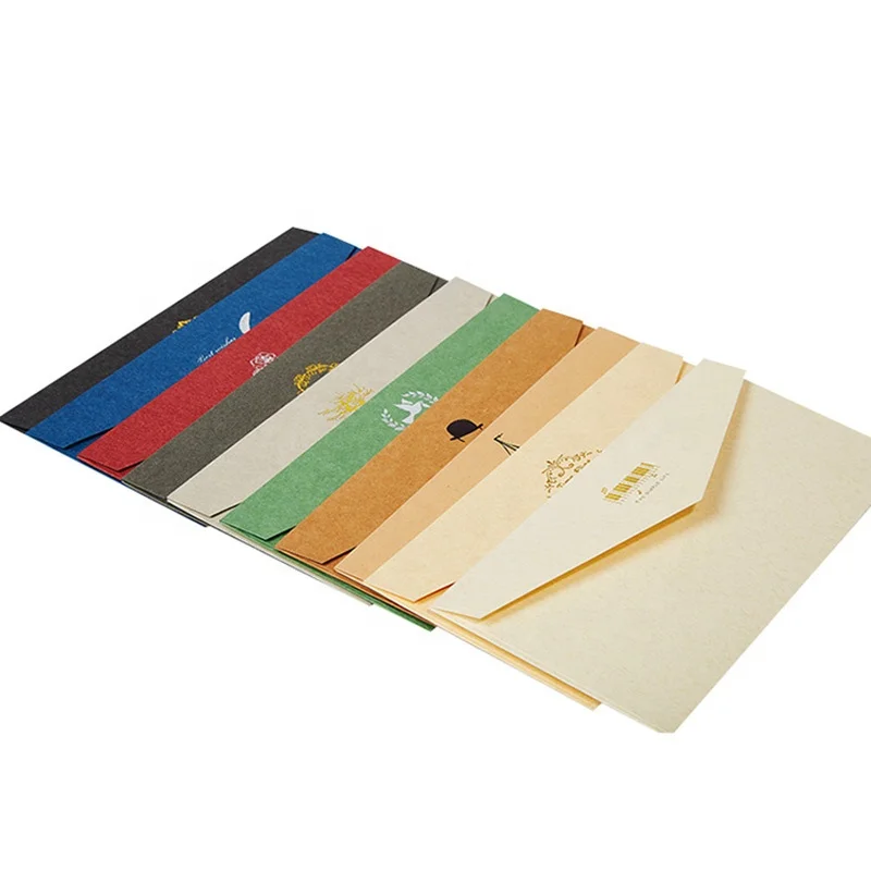 Exquisite bronzing logo pearlescent paper envelope packaging western-style wedding invitation greeting card envelope