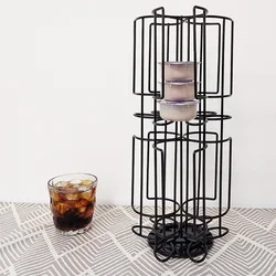 bartesian cocktail capsule holder home coffee syrup display rack rotating cocktail coffee capsule