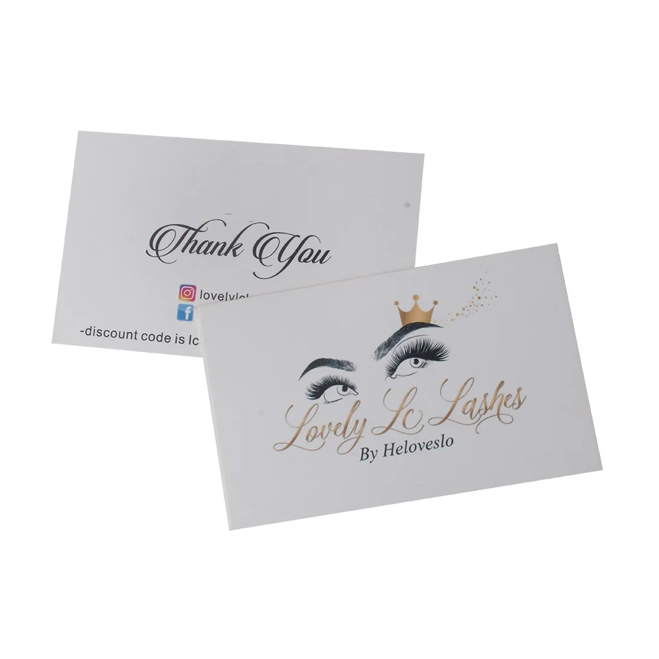Customized Recycled Paper Offset Printing Business Thank You Greeting Card Postcards With Logo