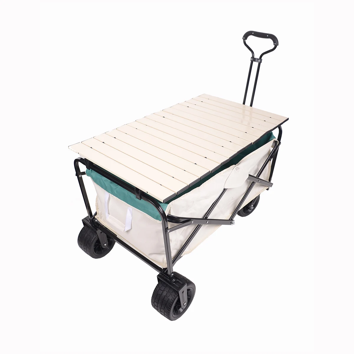 Baby Wagon Stroller Beach Trolley Cart Camping Folding Wagon Picnic Shopping Wagon Stroller Garden Carts with table