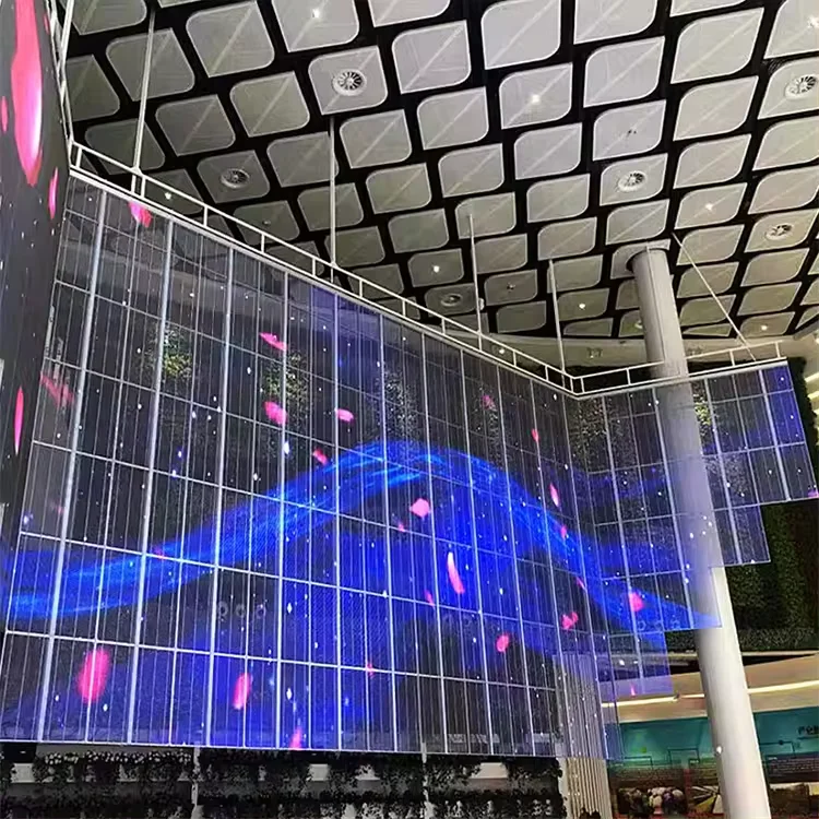 3D светодиодный экран с прозрачной пленкой