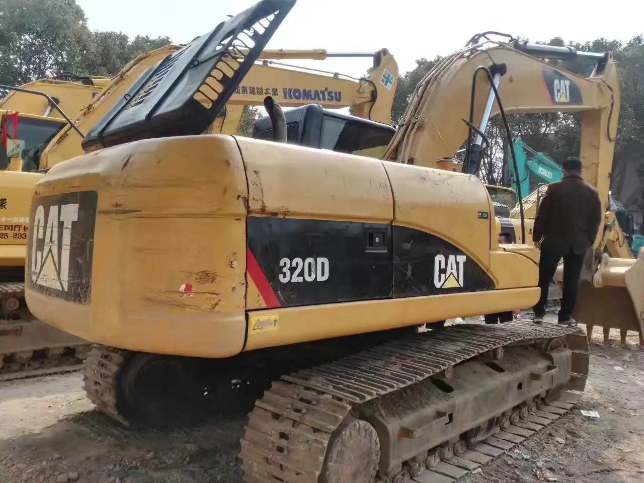 Tunnel bridge project use excavators second hand digging machine cat 320 Cheap for sale crawler digger excavator