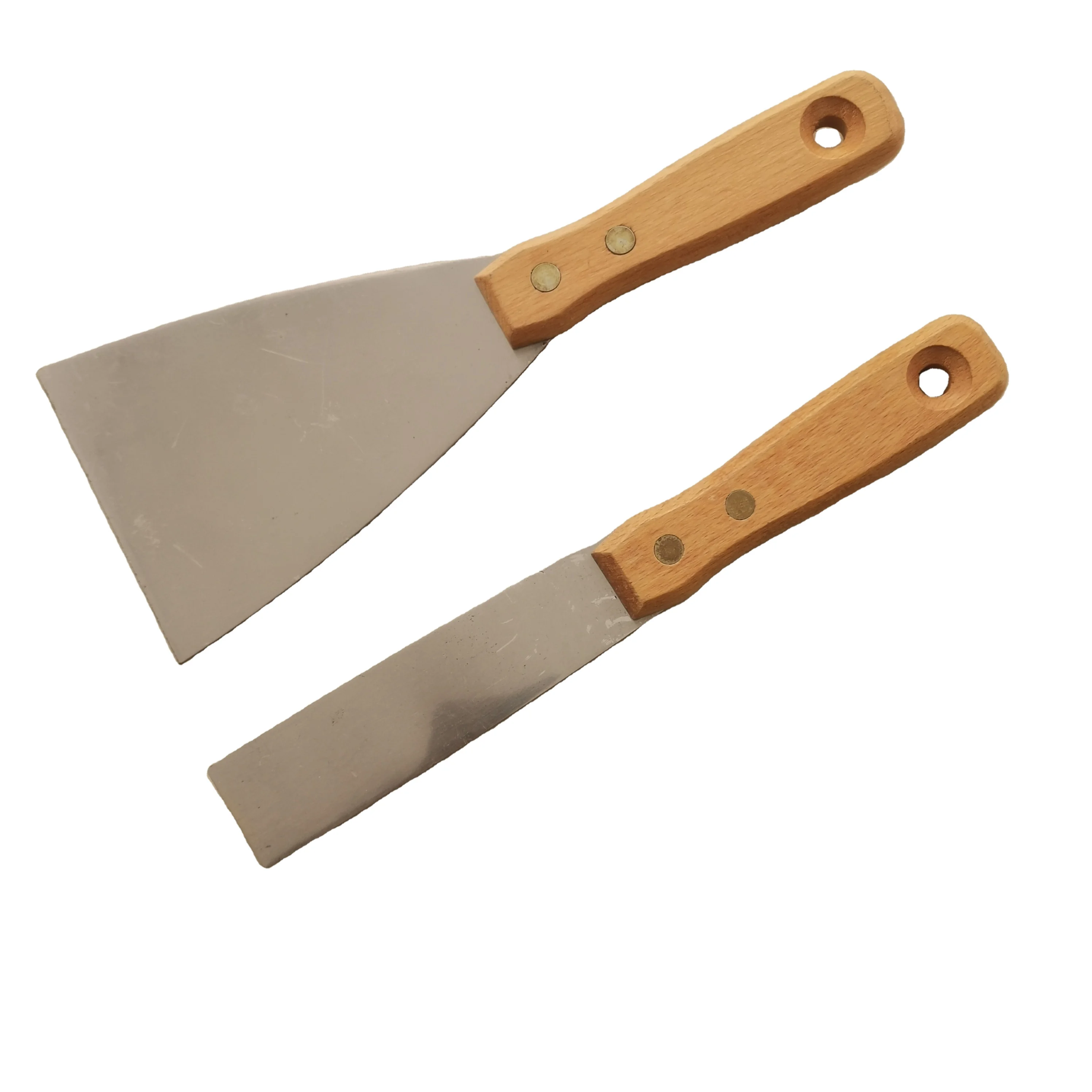 Drywall Tool 90mm Soft Grip Flexible Stainless Steel Putty Knife And Joint Knife With Hammer End Scraper Knife