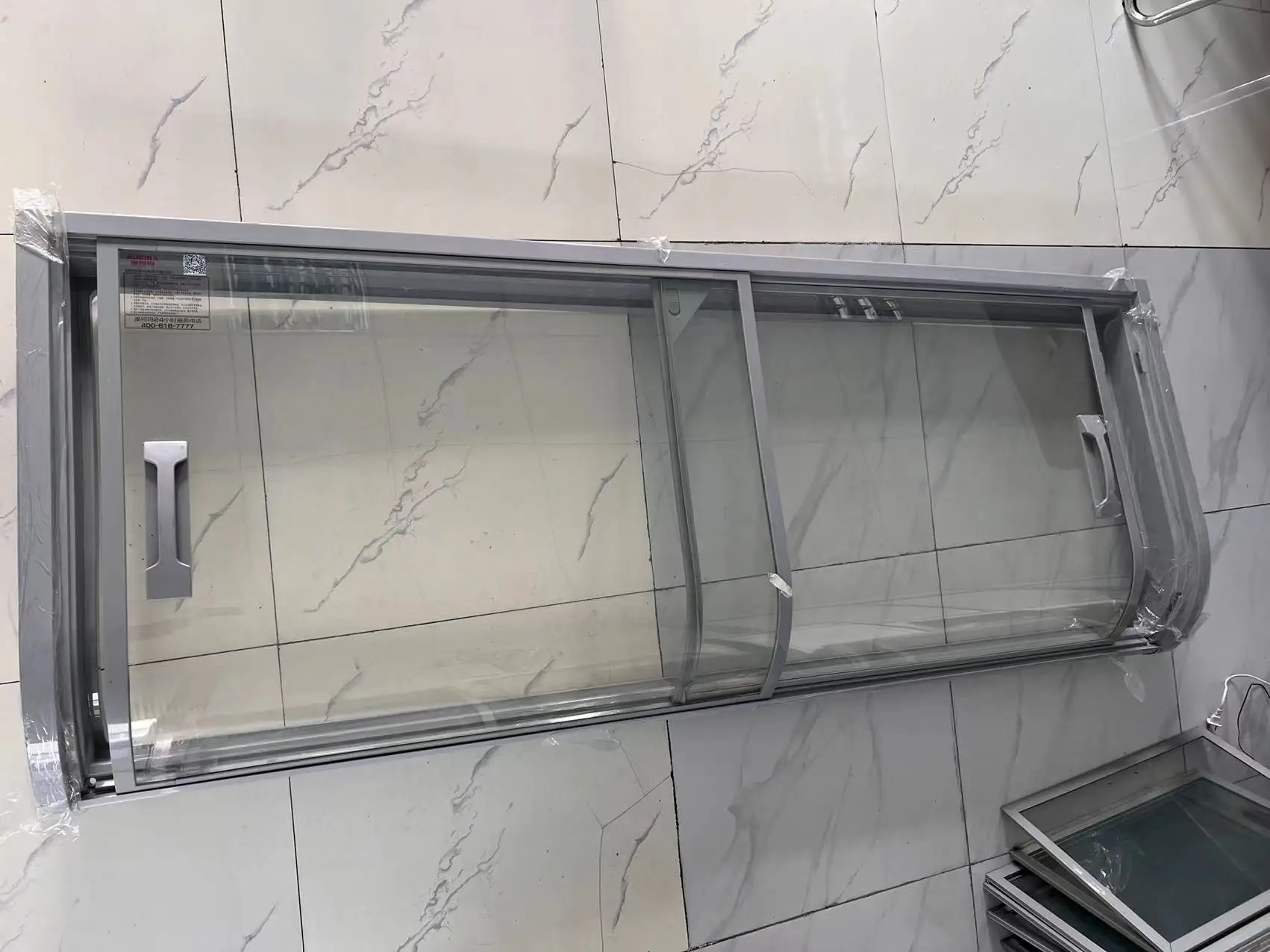 4mm thickness low e tempered sliding glass door for glass top iceland freezer