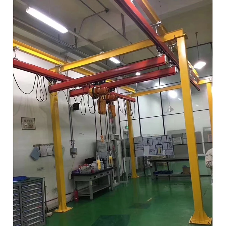 mobile durable girder single beam cranes 10 ton electric hoist garage gantry crane