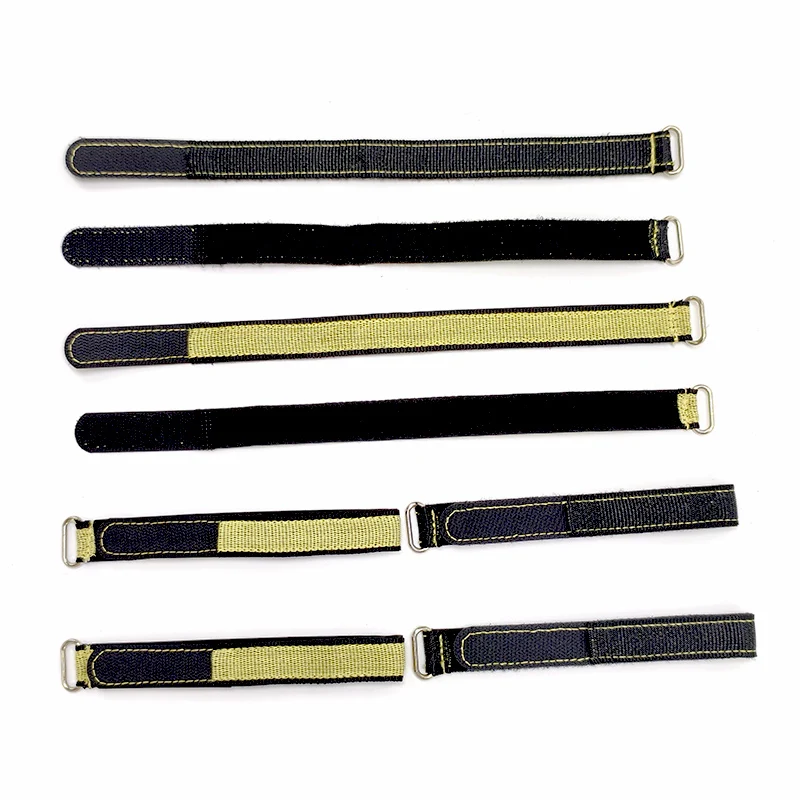 Custom Logo Hook and Loop nylon aramid battery strap for racing drone