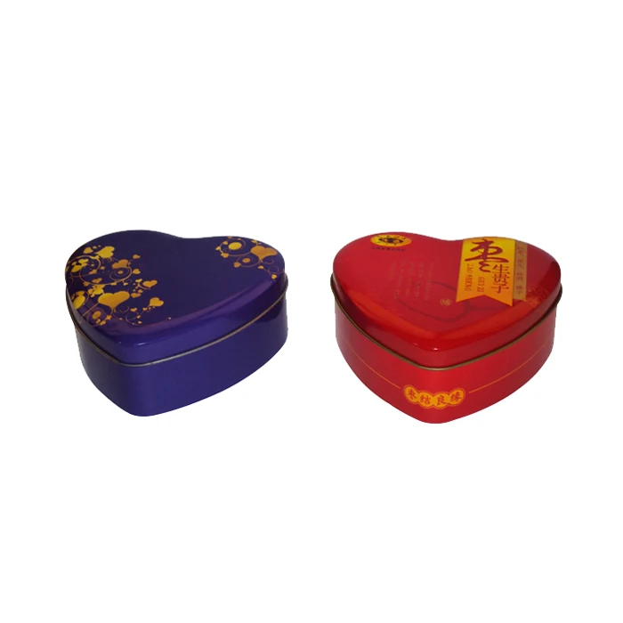 High Quality Chocolate Container Personalised Heart Shaped Tin Beautiful Chocolate Gift Tin