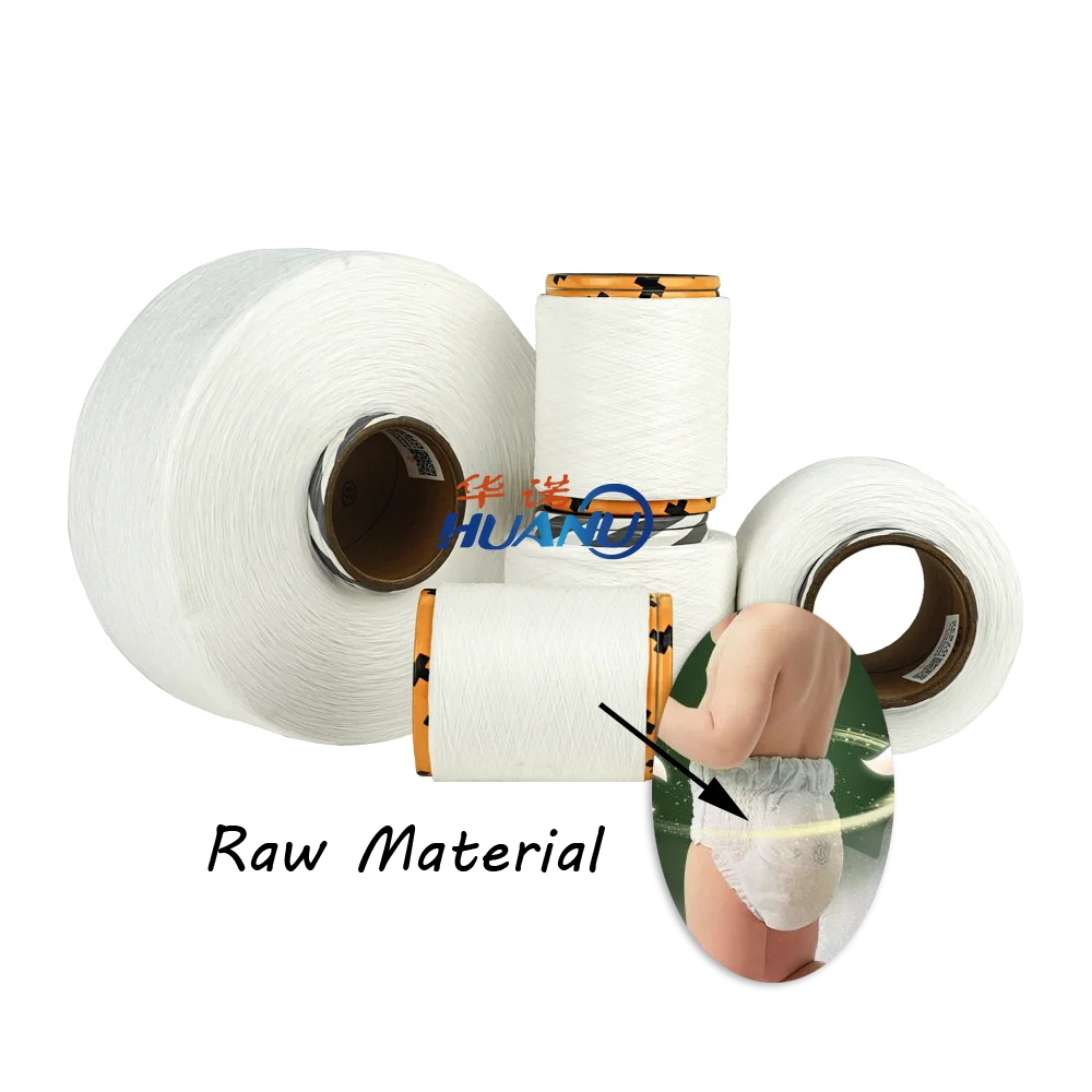 2024 New Arrival Elastane Yarn Used in Disposable Adult Diapers Raw Materia Cerora 558D Spandex For Baby Diaper