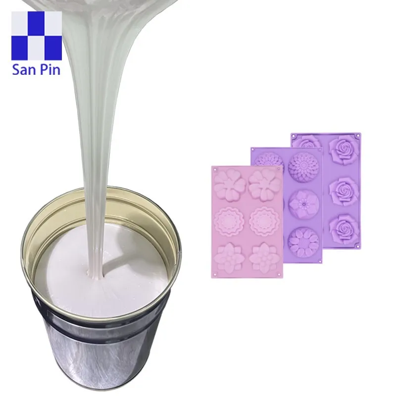 Free sample clear color liquid rtv2 silicone rubber for making soap molds