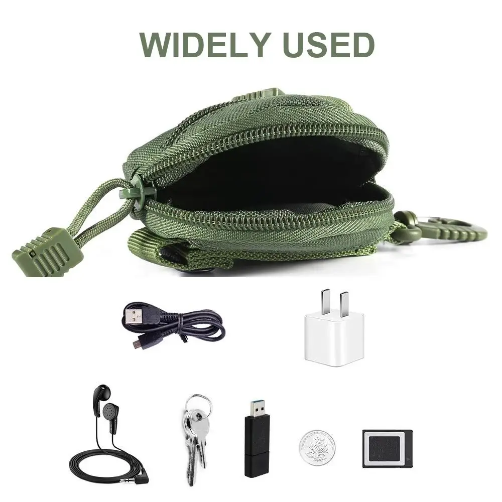 Outdoor Coin Wallet Little Coin Case Portable Small Wallet Key Storage bags Tactical Pouch Coin Pocket Zipper