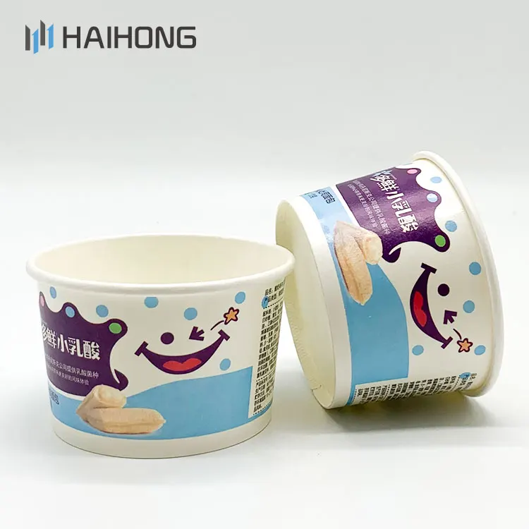 
wholesale ice cream cups bowl custom printed ice cream paper cup 