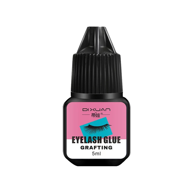 Self-owned brand 5ML quick-drying eyelash glue ladies black sticky eyelash extension glue accepts customization