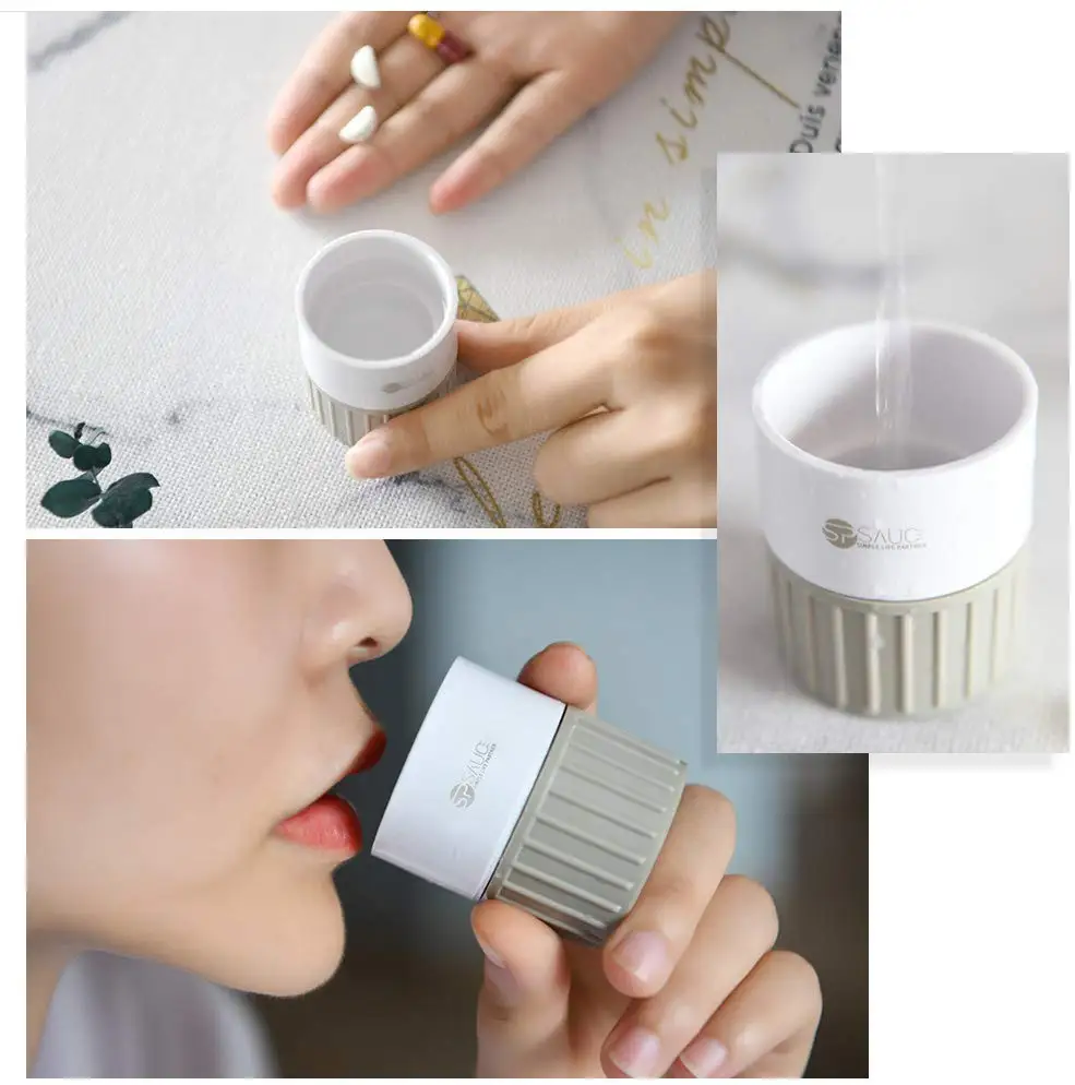 Hot Sale Pill Crusher With Pill Cutter Powder Grinder Medicine Tablet Divider 4 In 1 Pill Boxes