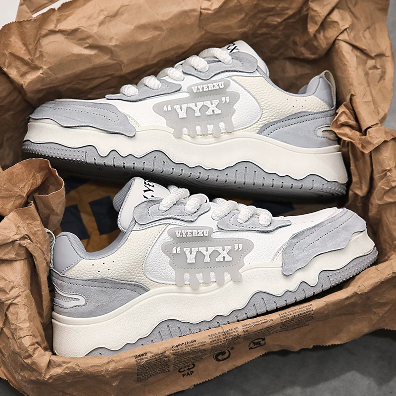 2024 Fashion Trend Custom Sneakers for Men Retro Leather Loafers with Mesh Lining Casual Shoes from Shoe Supplier