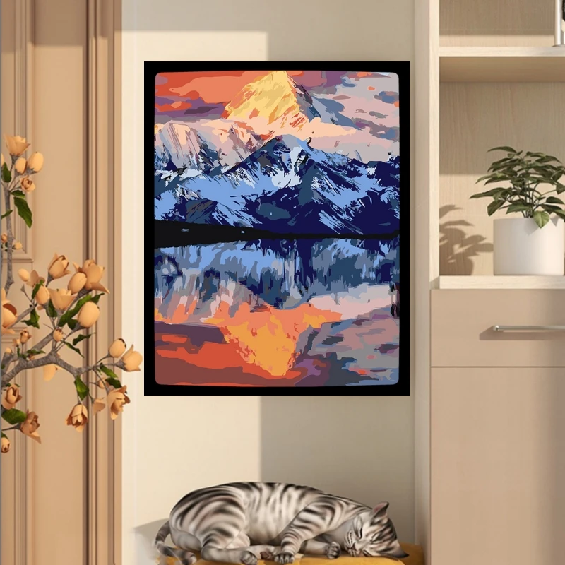 DIY High quality custom handmade oil painting from digital photo for bedroom wall art home decor