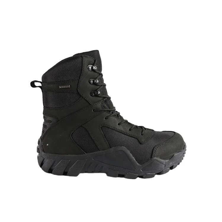 Saicou Nubuck and rubber army boots military waterproof combat boots