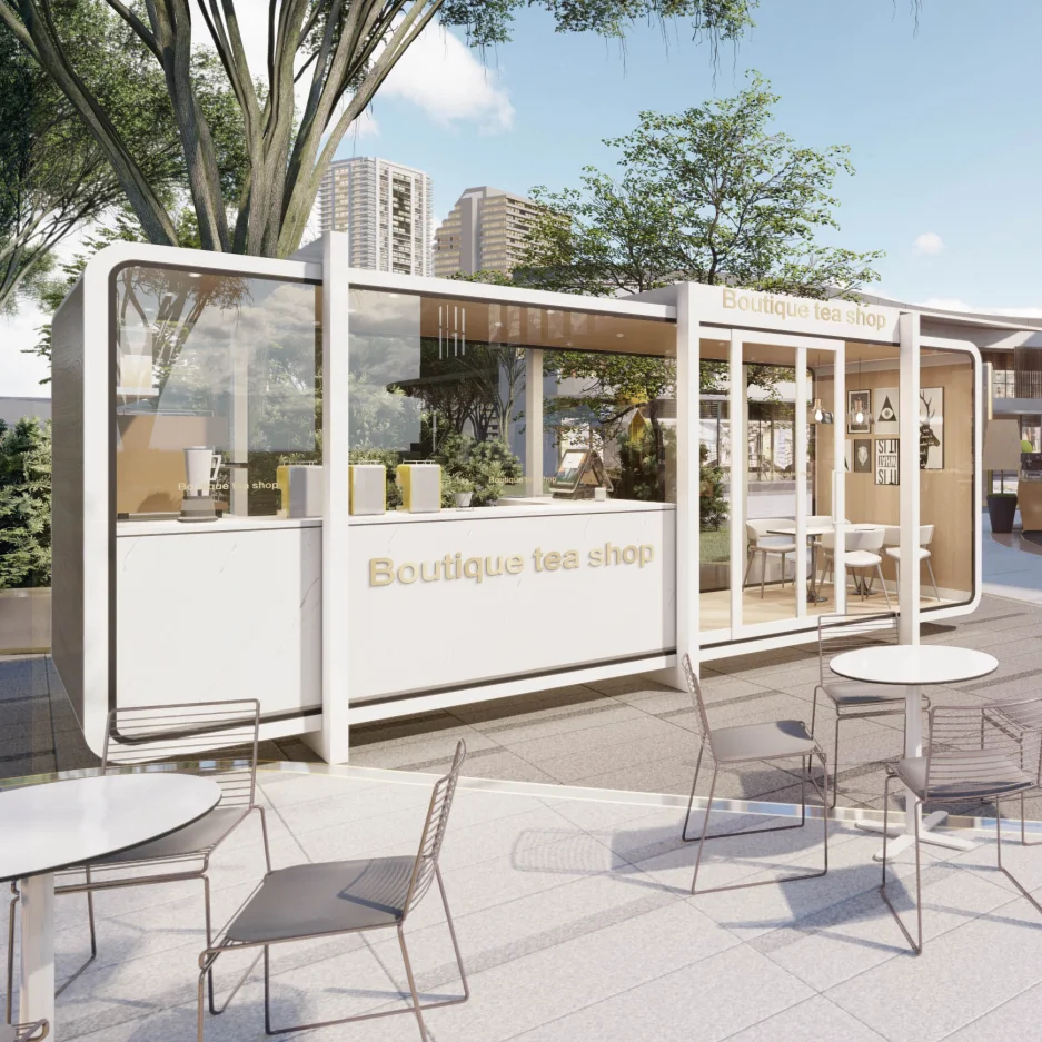 Mini Pop-up Shop Container Coffee Shop/Bar/Fast-food Restaurant/Cayoe Prefab Mobile House