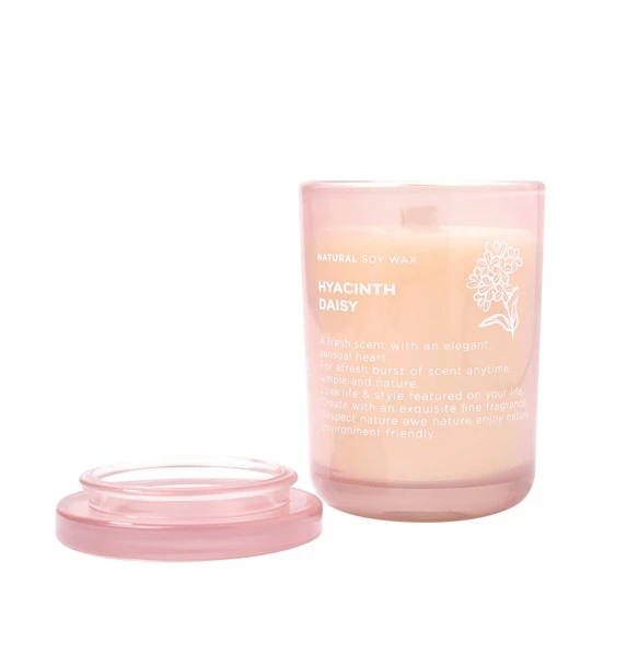 Soy Wax Candle Jar Candle Custom Logo Luxury Private Label Essential Oil Scented Natural Soy Candles With Lid