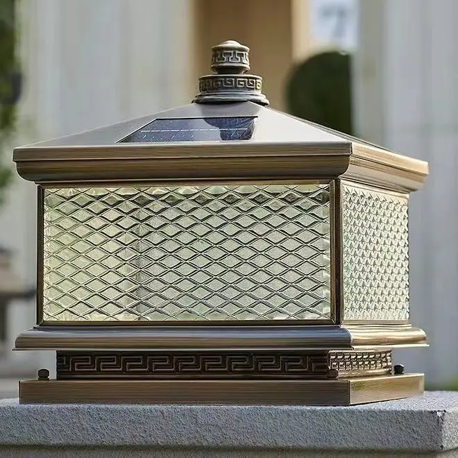 Modern and minimalist solar garden lights outdoor waterproof IP65 led for courtyard lighting