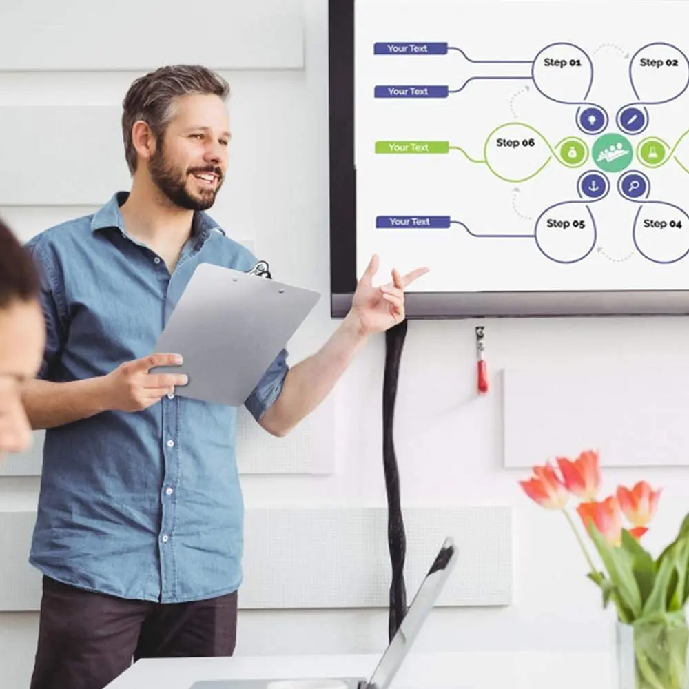 Customized A4 Paper Sheet Metal Foldable Nurse Clipboard with Storage