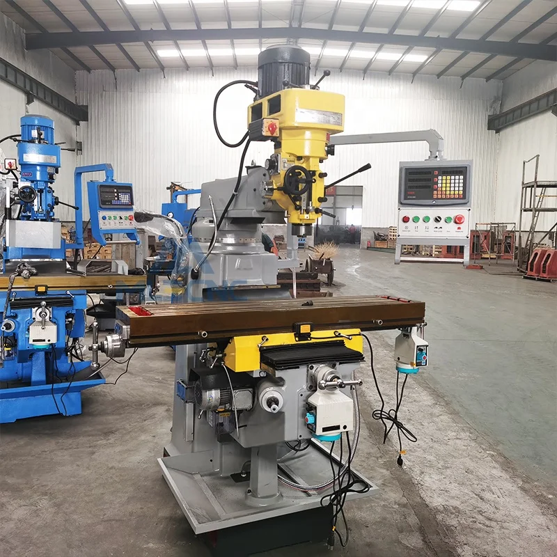 universal milling machine 4H manual turret milling machine on sale mill vertical optional horizontal mill table size 1270*254