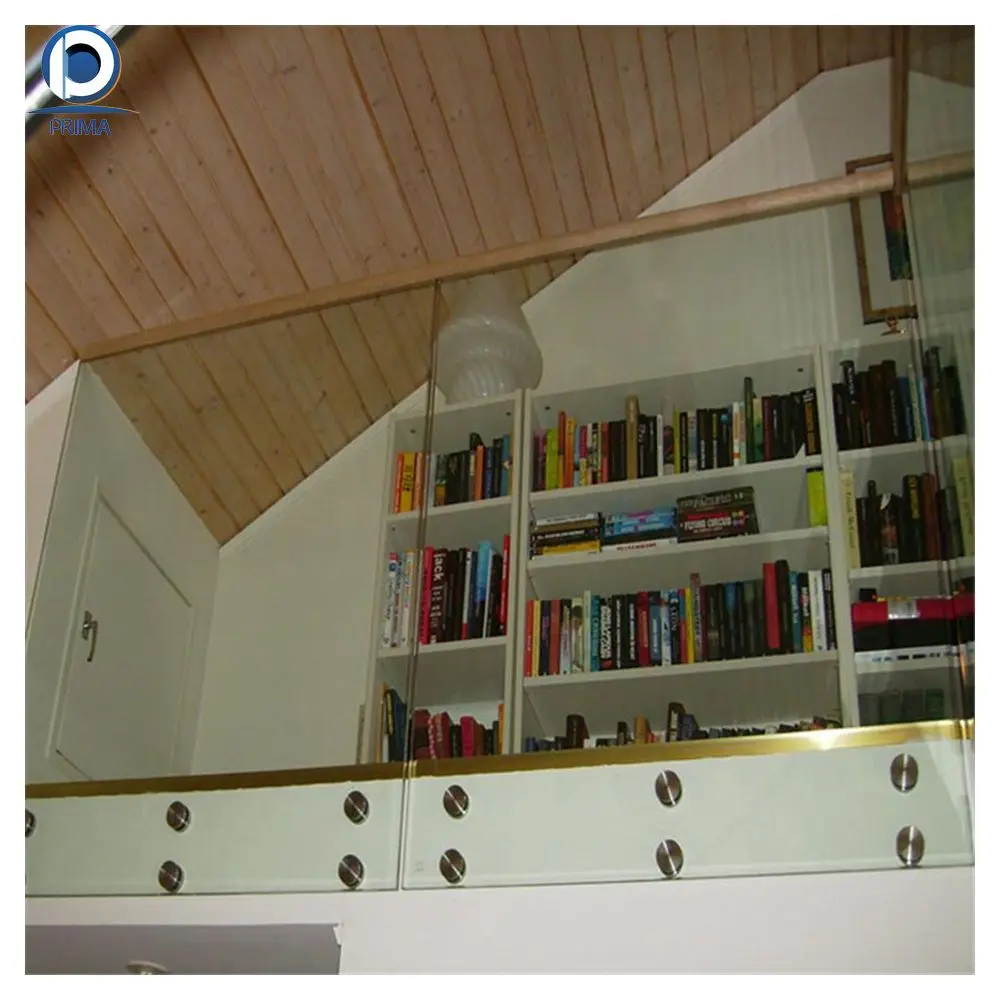 Orient стеклянные рельсовые Современная квадрат из нержавеющей стали и Круглые Стекло противостояние перила балясины