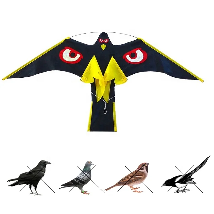 Bird Repeller Bird Kite Simulation Flying Hawk Kite to Scare Birds for Gardens