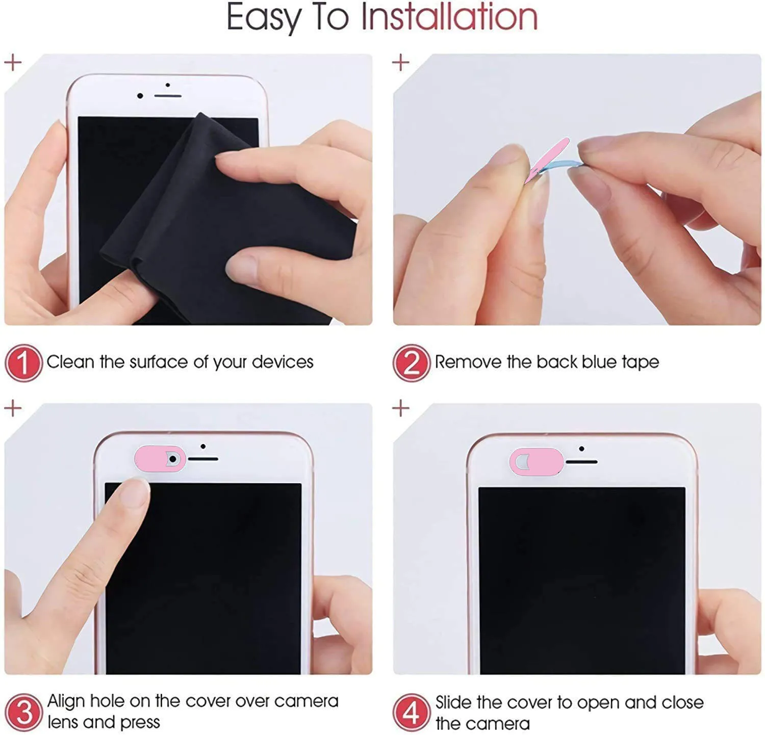 Custom Logo Promotion Gift  laptop camera cover slide Webcam Covers Camera blocked  For laptop Phone Macbook Tablets iPad