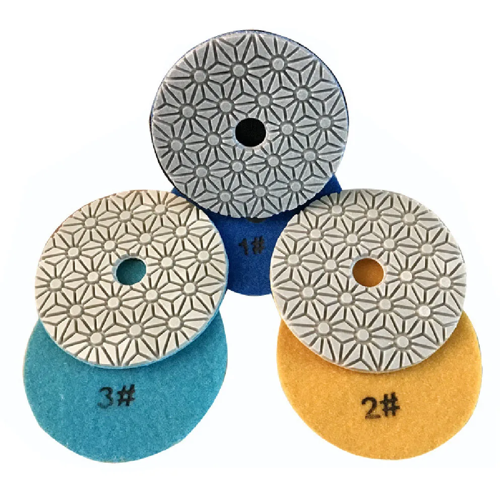 3 4 5 Inch Abrasive Disc 3 Steps Diamond Polishing Pads tools For Stone quartz tools to work with granite