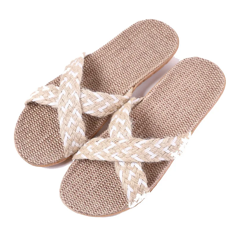 Women Linen Soles General Anesthesia Absorb Aweat Breathe Freely And Slippers Comfortable Soft Bottom Indoor Slippers