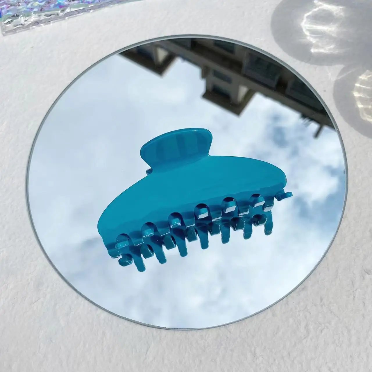 HONEY Wholesale 10.5CM Creative new jelly color hair accessory retro grab clip clear and candy color shark clip