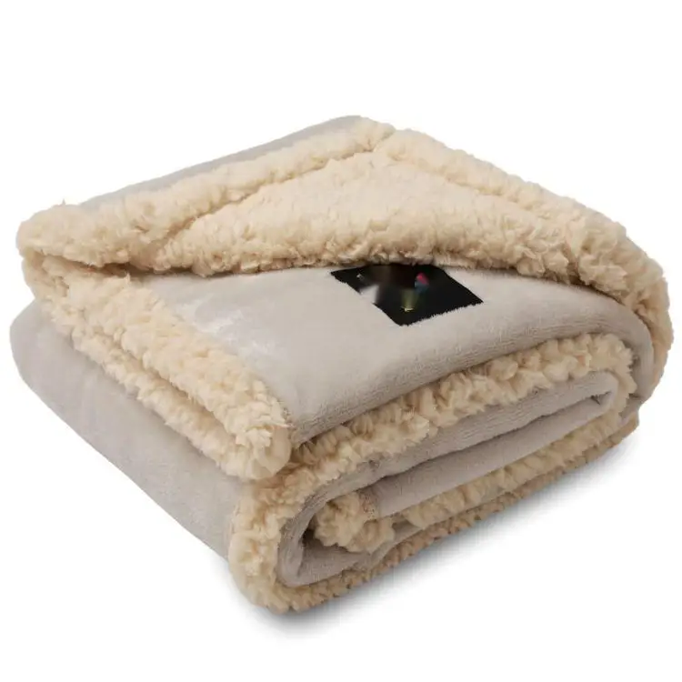 Wholesale Liquid Pee Proof Pet Blanket Reversible Sherpa Fleece Furniture Protector Cover Waterproof Dog Blanket For Sofa  Couch