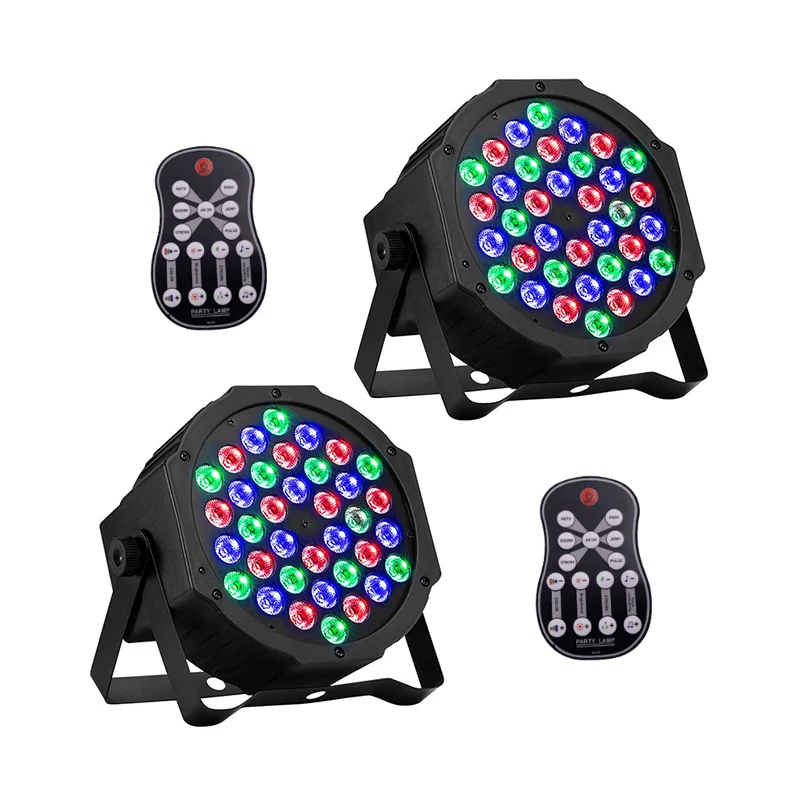 Remote Control Party Bar RGB 18W 36W Projector LED Stage Lights Auto led par lights dj stage light rgb 36 led