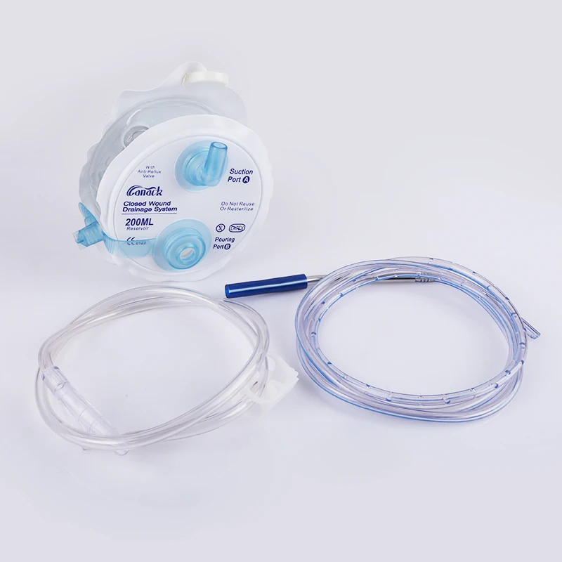 Medical supply Silicone Closed Wound Drainage System disposable spring wound drainage