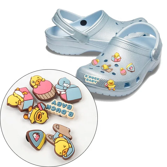 Оптовая продажа, аниме мультяшный логотип, ПВХ резиновые Кроксы для обуви, подвески для украшения, аксессуары