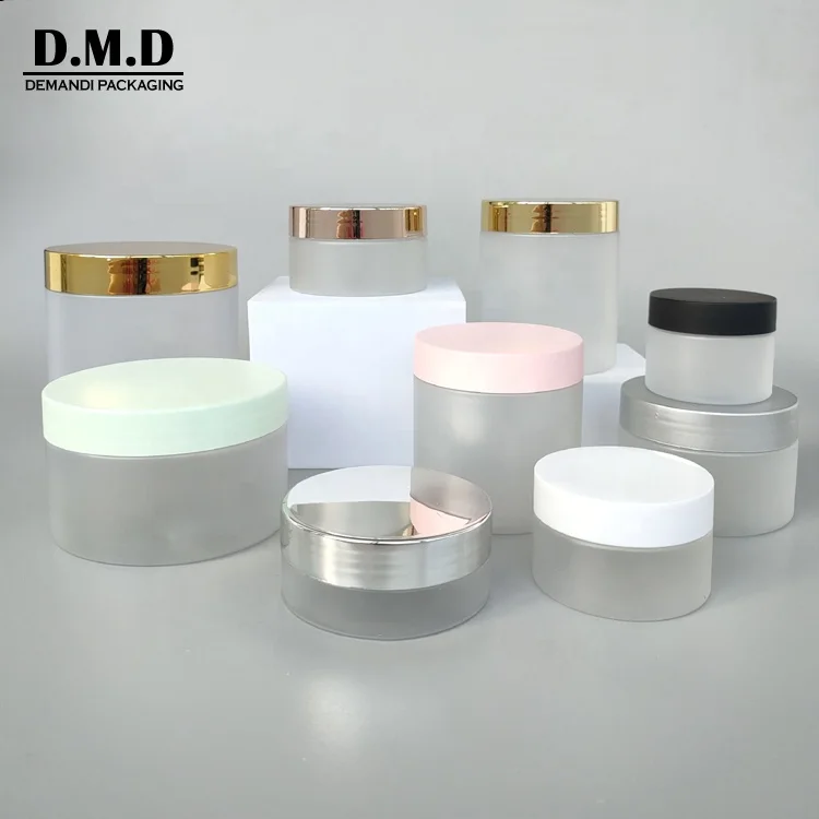 150ml frosted 500 grams 250grams 300 ml empty clear low profile wide mouth  PET  body butter 8oz plastic jar with screw lid